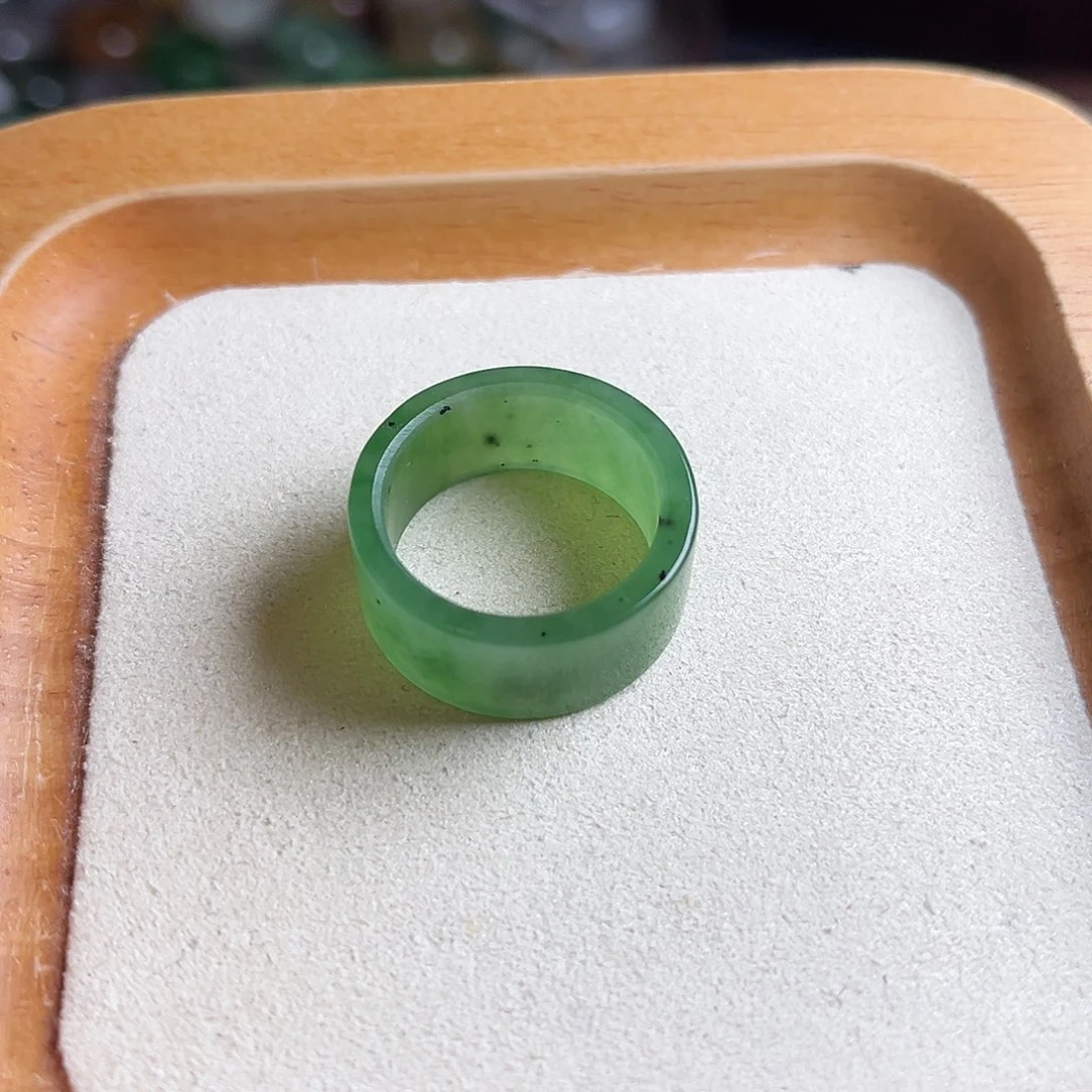 和田玉未镶嵌戒圈17号