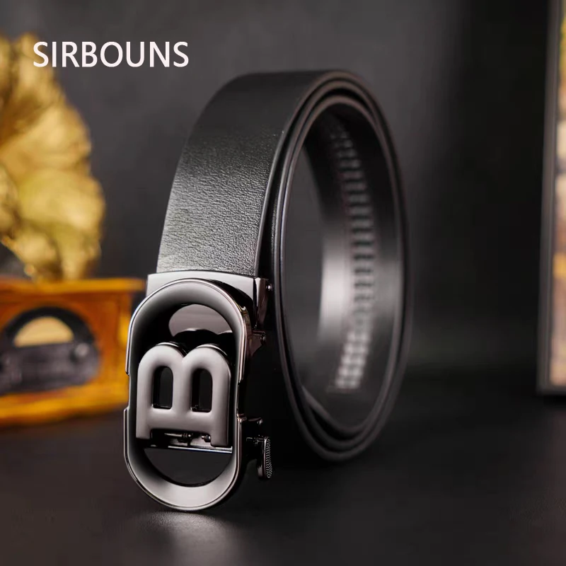 【树邦实体】礼盒装男士皮带百搭商务高档裤腰带自动扣经典时尚腰带