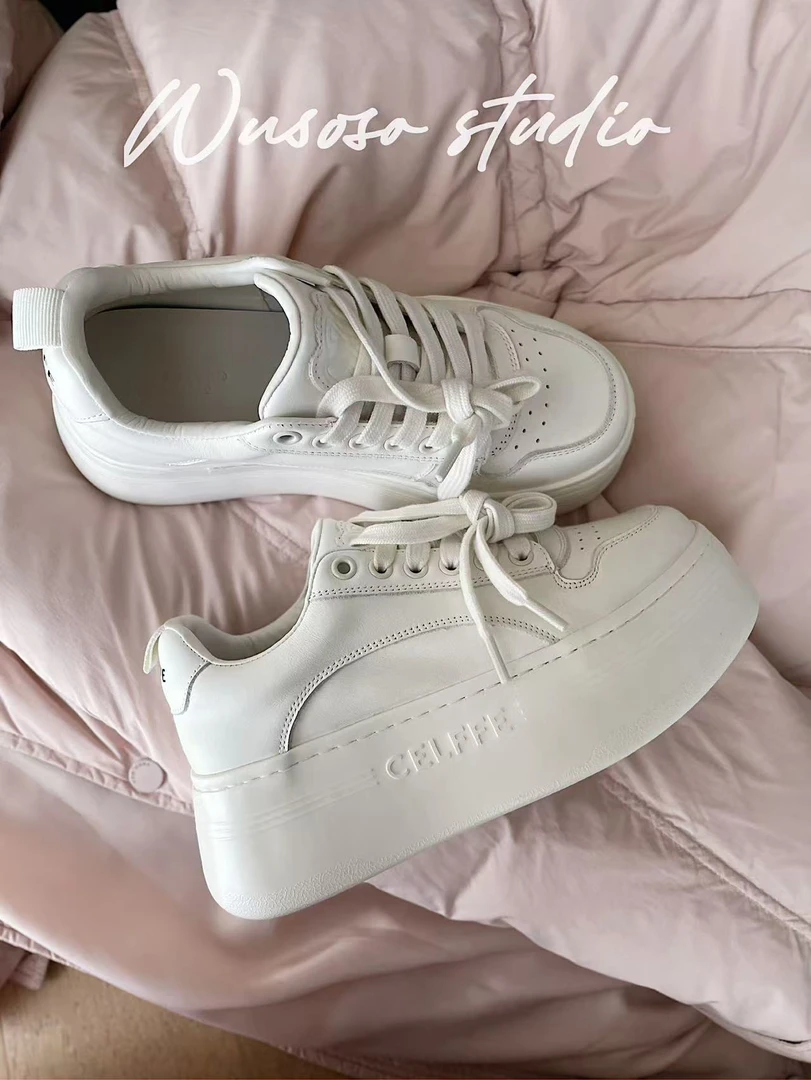 【soso】24new｜大牌感欧货头层胎小牛皮｜发泡大厚底增高6cm