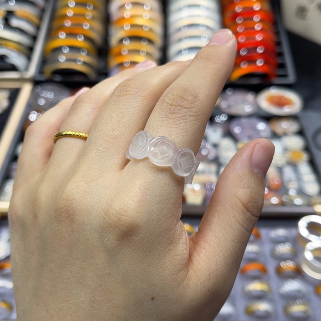 玛瑙/玉髓未镶嵌戒指