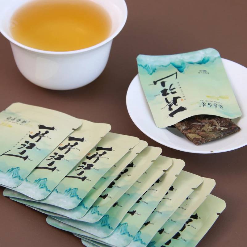 一片江山 2016年荒野寿眉福鼎白茶紧压茶[新铺福利]品鉴小方片9