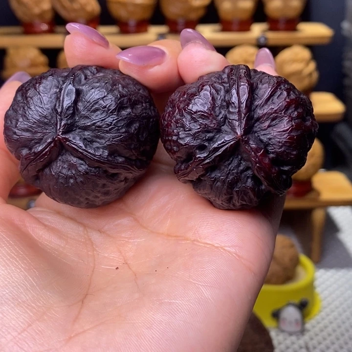 石***读把件文玩核桃炸三98