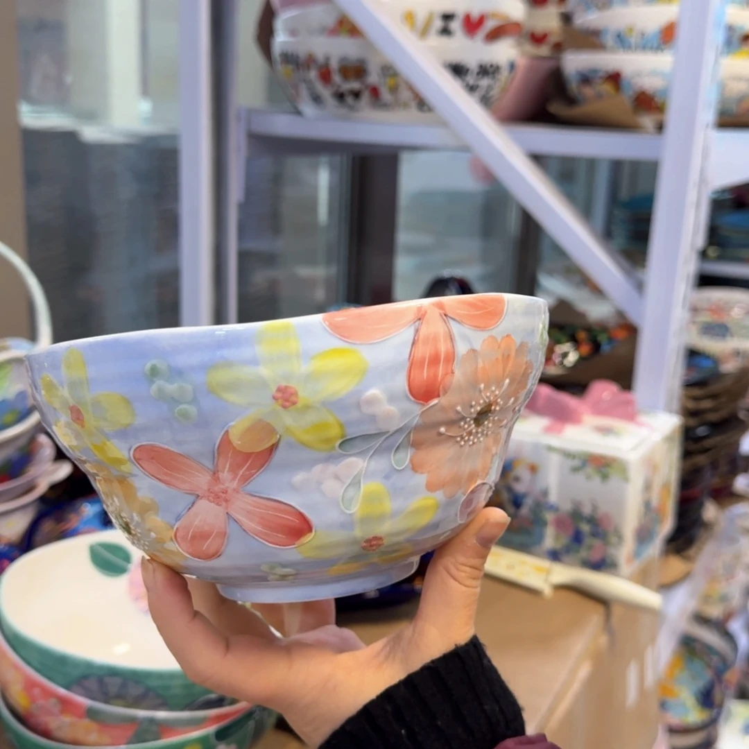 陶瓷濑户烧7英寸素语葫芦碗一只看图