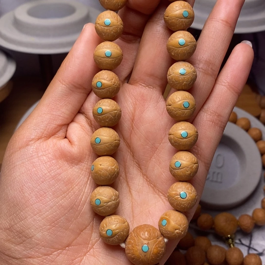 凤眼菩提吊坠手串