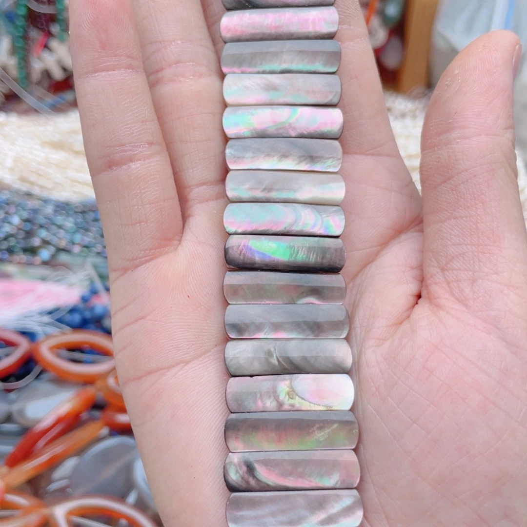 合金玛瑙/玉髓珠宝奇石黑蝶贝手牌1条卡25➕