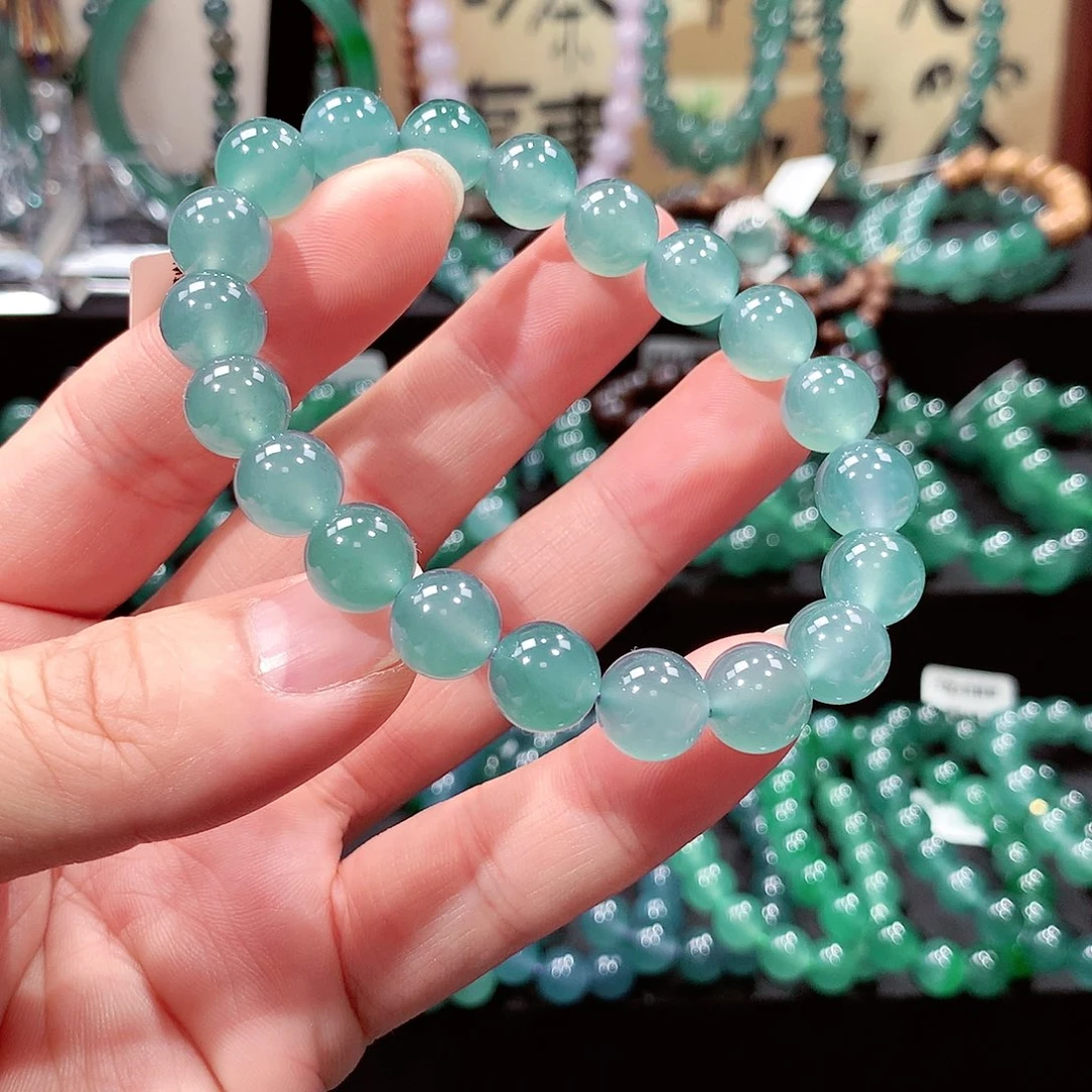 翡翠未镶嵌手链卡10