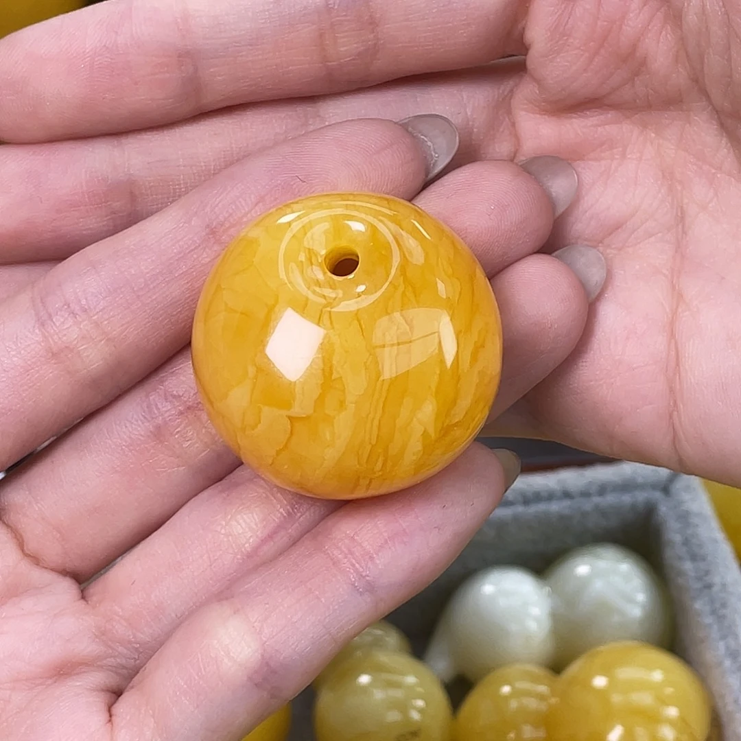 琥珀未镶嵌裸石琥珀蜜蜡J