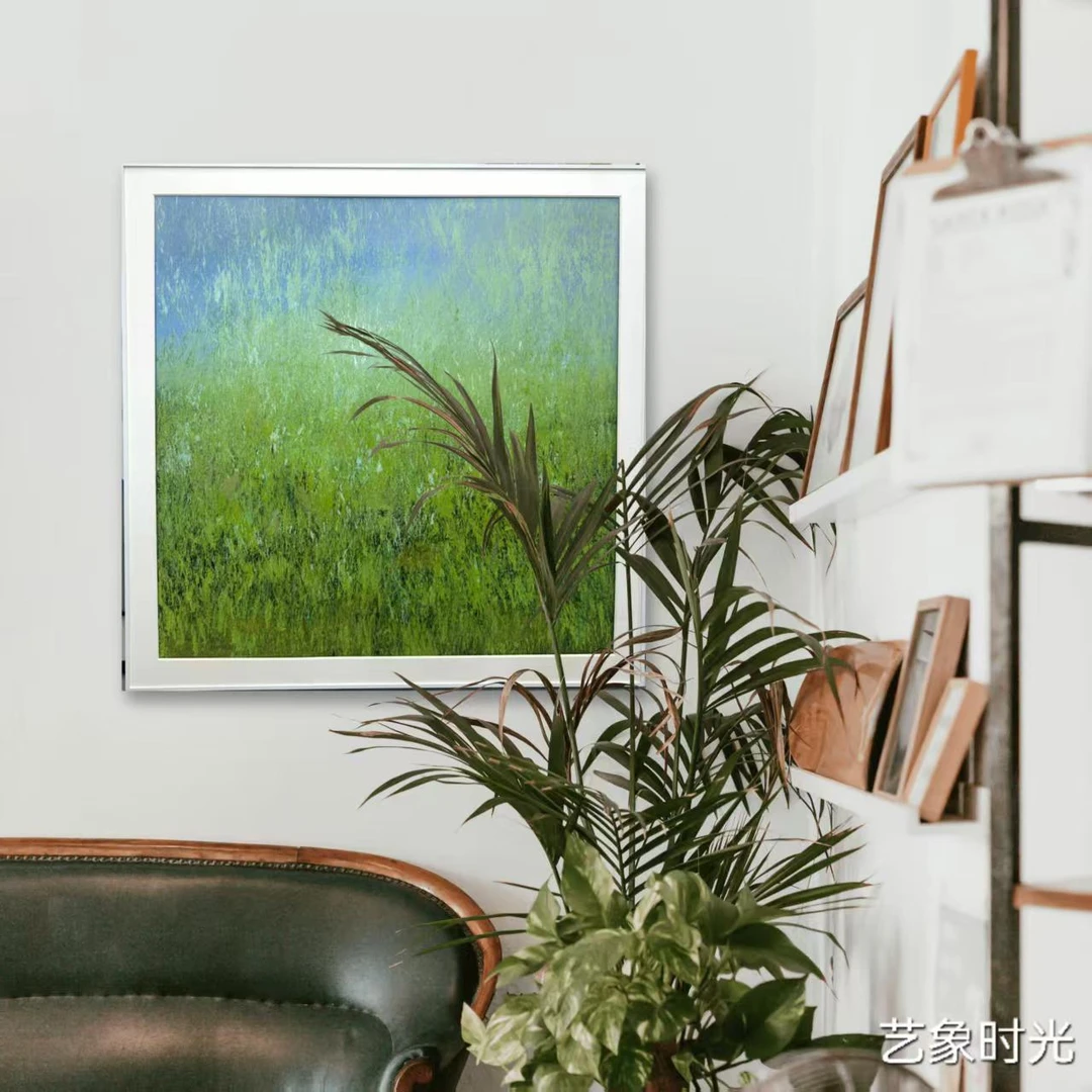 【春意盎然】 纯手绘油画轻奢抽象装饰画客厅沙发背景墙玄关