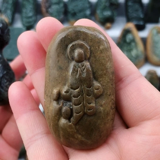 岫岩河磨玉（透闪石质玉）未镶嵌挂件