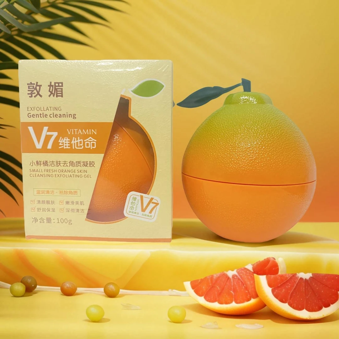 （第二件0元）敦媚V7维他命小鲜橘洁肤去角质凝胶