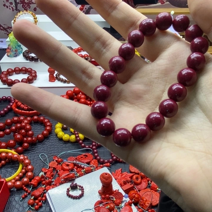 天然辰砂看图10mm看图