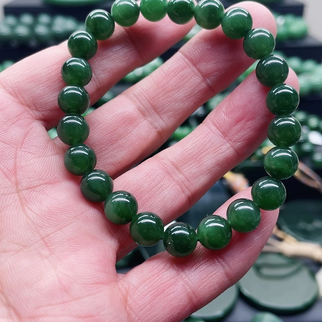 和田玉（碧玉）未镶嵌手链