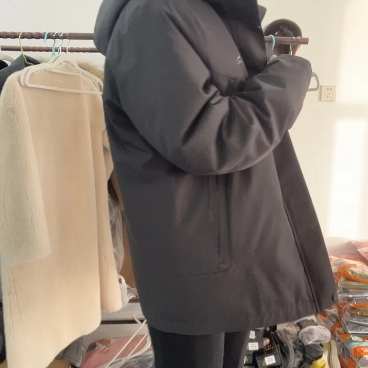 54黑色派克保暖舒服