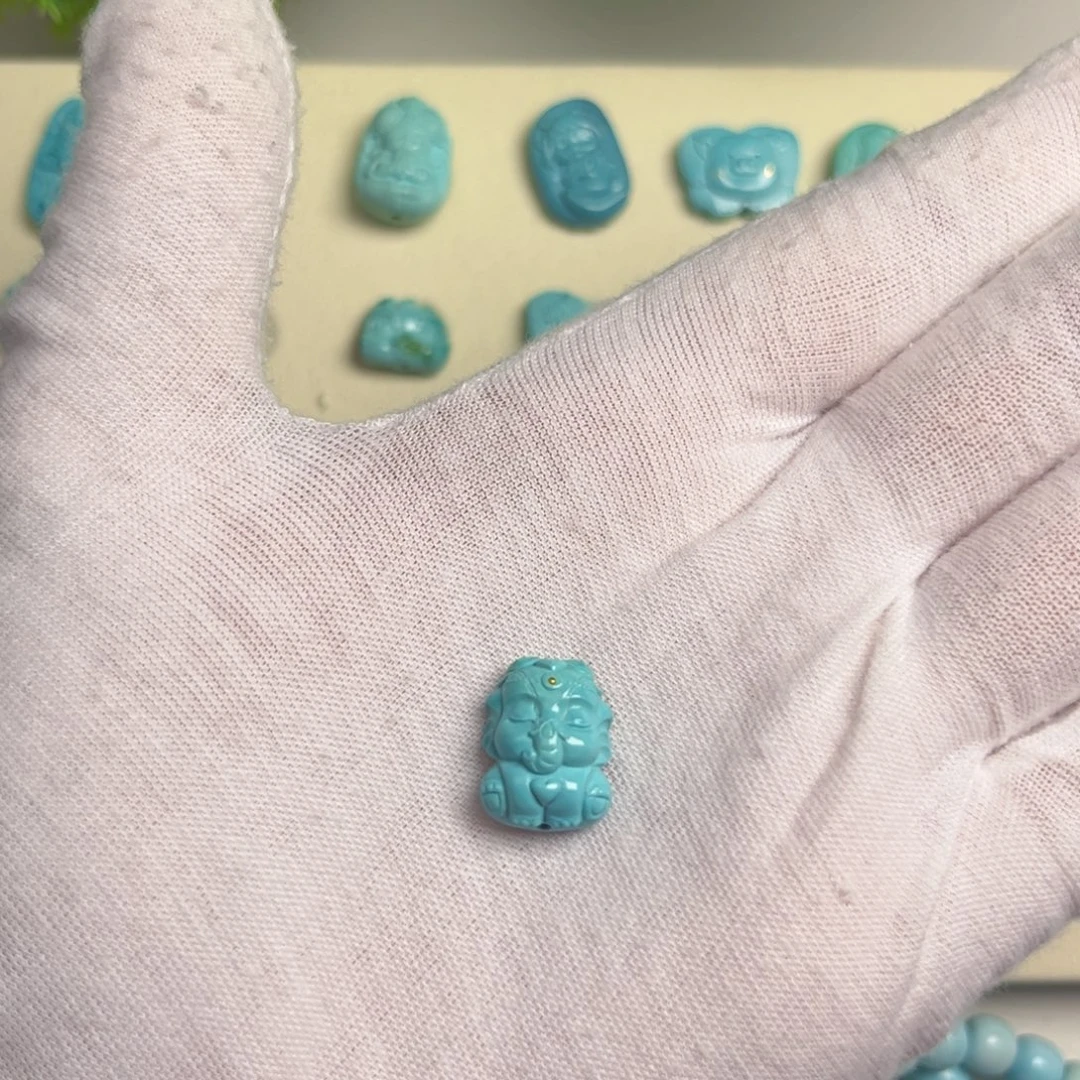 绿松石合金吊坠(不含链)