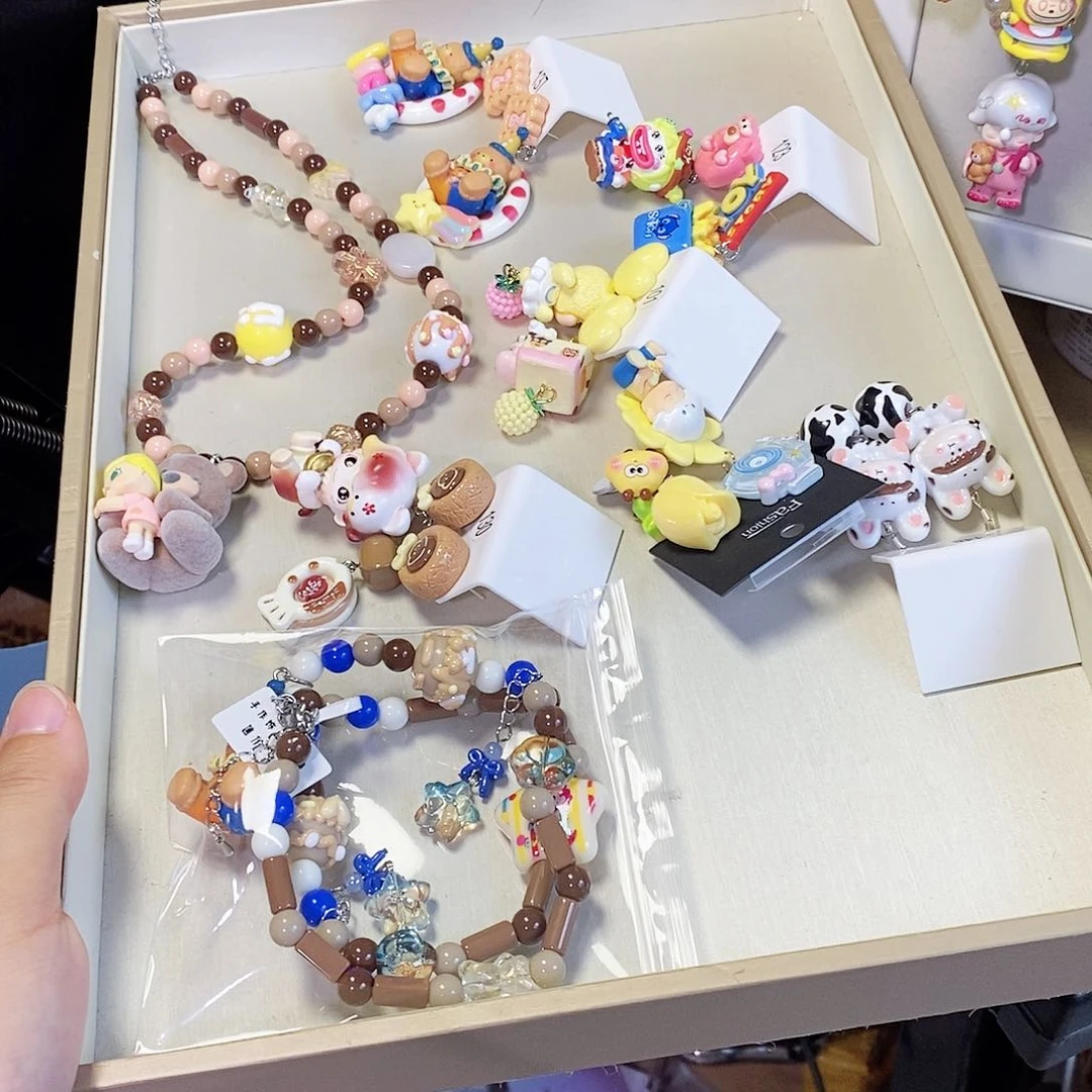 亚克力非金属原创设计手工饰品合集