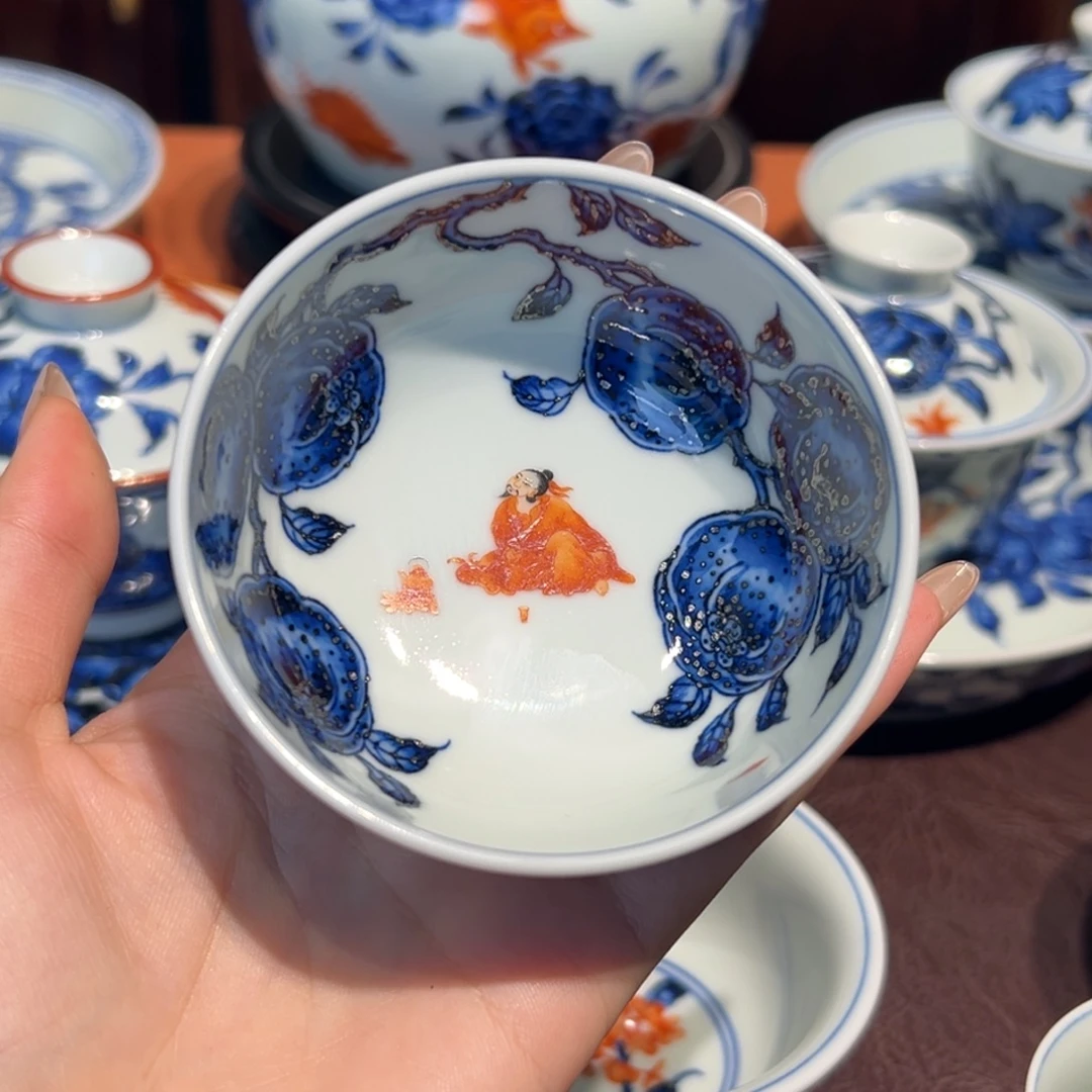 琳***呀青花雯华堂手绘杯杯