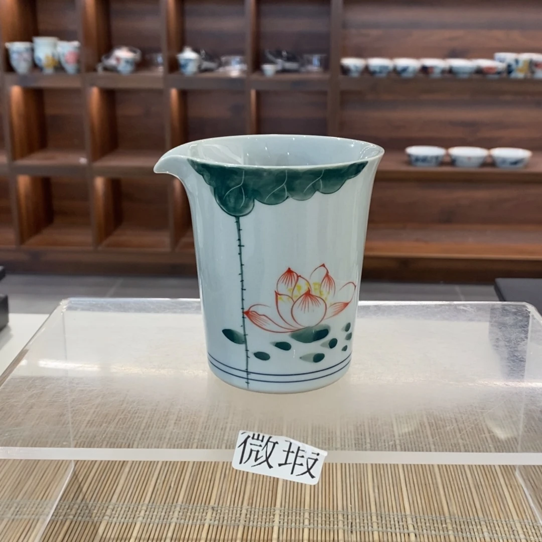 釉下彩老陶泥手工绘制
