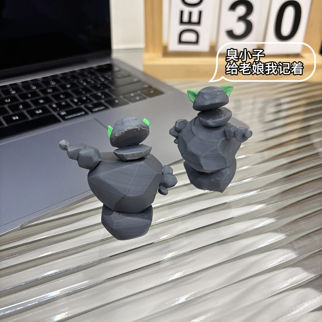 哪吒电影周边石矶娘娘手办磁吸冰箱贴小石矶3D打印公仔小摆件礼物