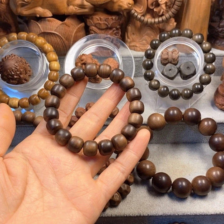 平***淡手串/手链檀香木老山檀奶香味1011黑肉