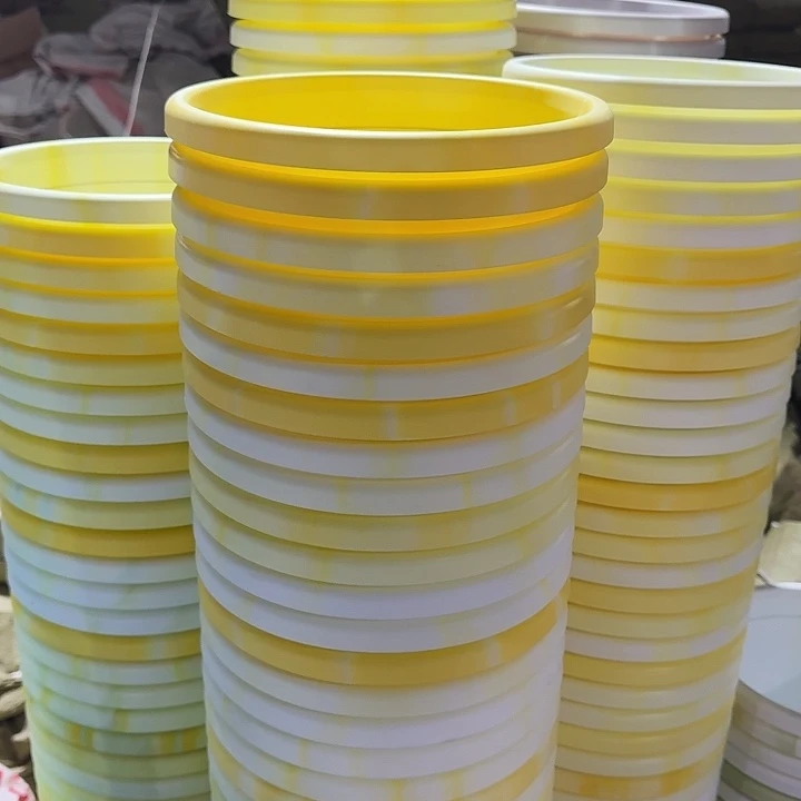 串色4#口径25浅黄色10个无托