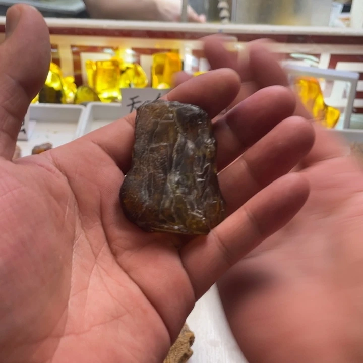 仙***蜓定制琥珀未镶嵌天然琥珀蜜蜡