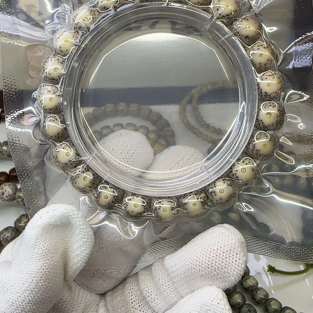 手串星月菩提卡10瓷白月朗星稀