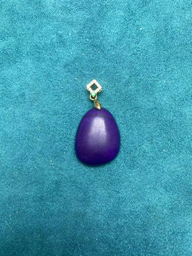 【贝贝优选】X73时尚百搭舒俱来圆牌吊坠-无赠链