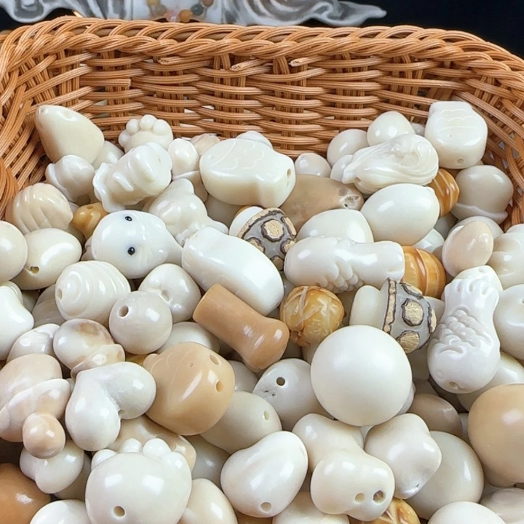 菩提根/象牙果吊坠芊****4瑕疵象牙果10颗大裂大坏无售后