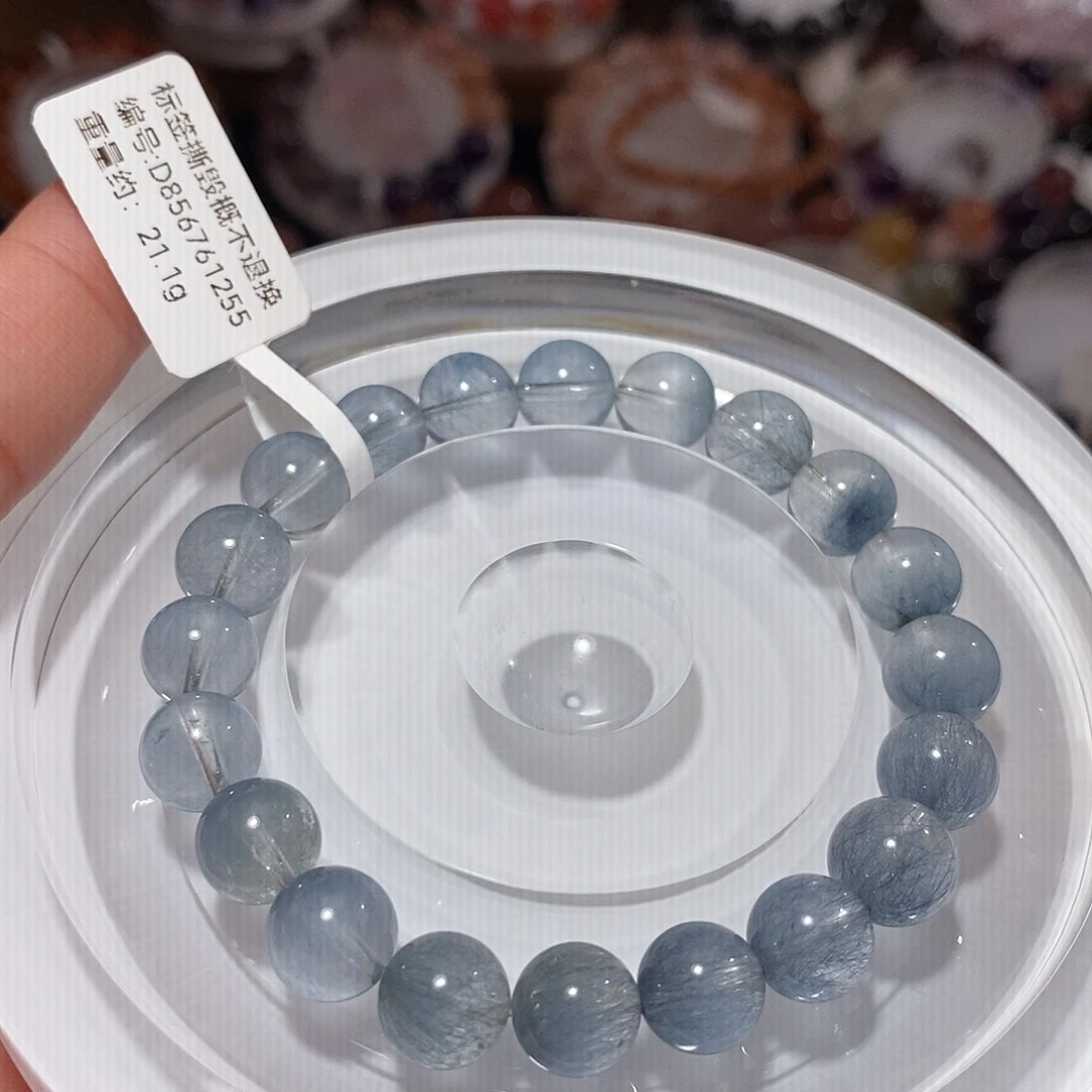 水晶未镶嵌手链F蓝兔毛9