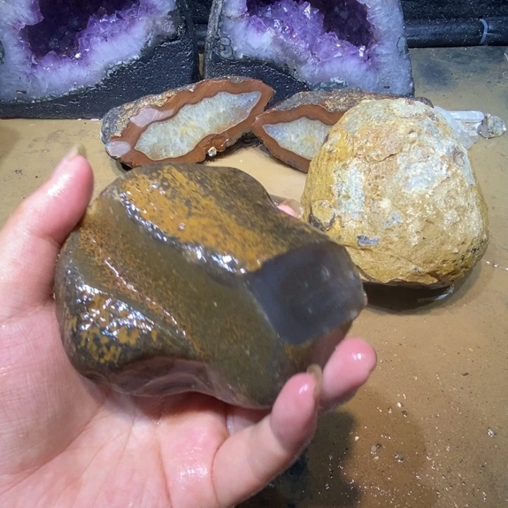 未镶嵌玛瑙/玉髓珠宝半成品