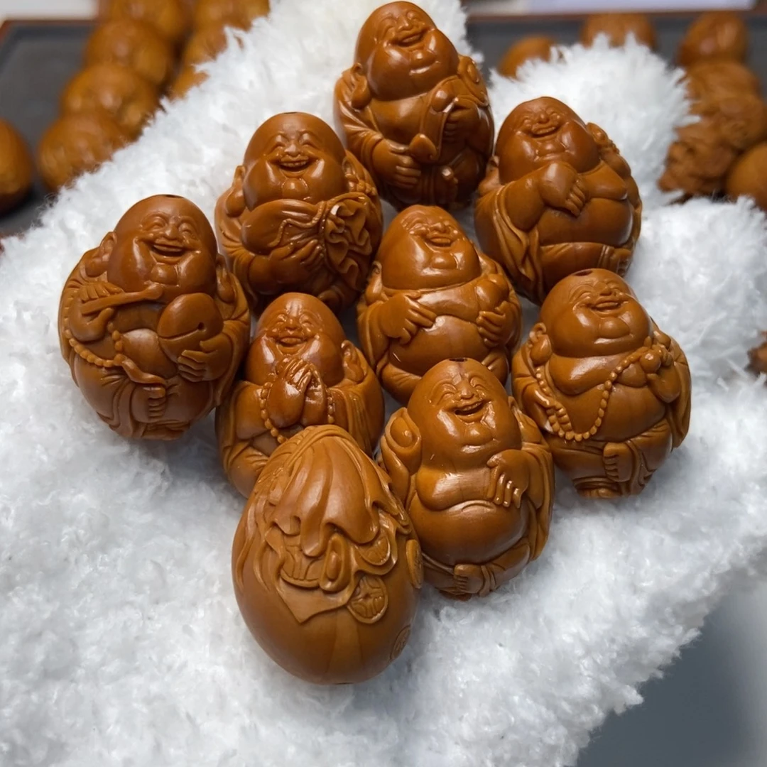 吊坠橄榄核弥勒佛橄榄核雕