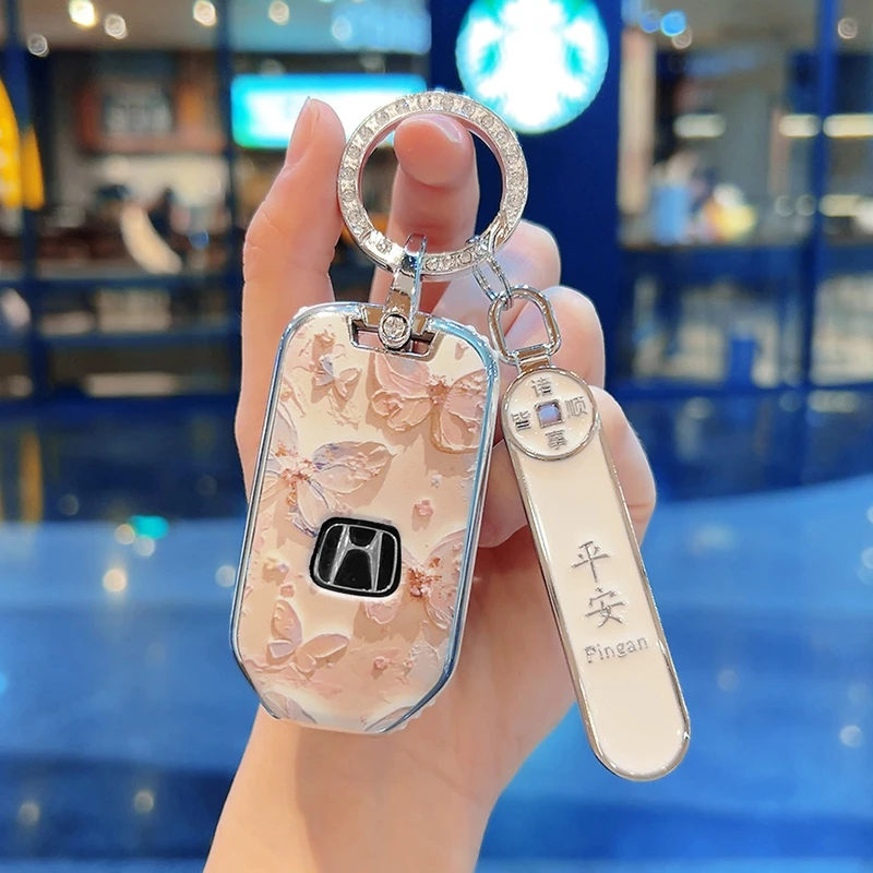 适用本田折叠款钥匙套广汽缤智xrv飞度杰德2键思域九代雅阁凌派扣