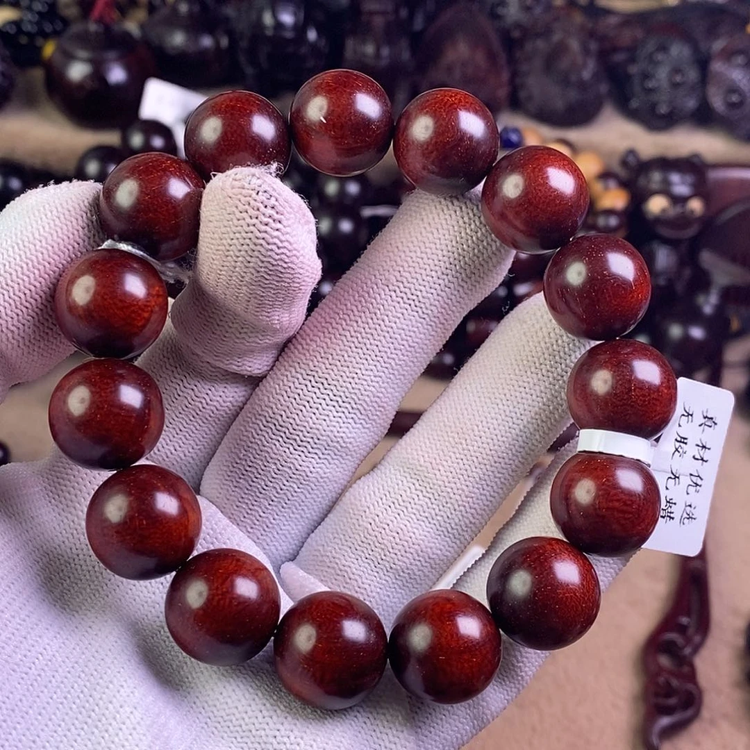 s****小叶紫檀手串/手链无胶无蜡15龙鳞泥料