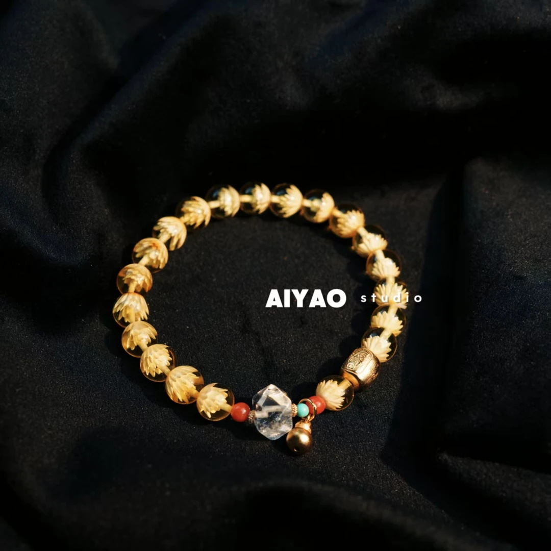 合金手链 【AIYAO】步步生莲手串