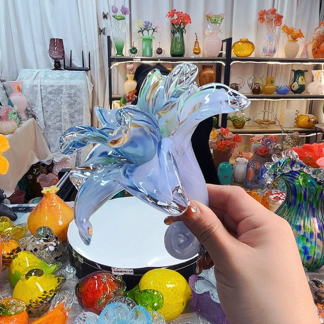 摆台花家悦美居琉璃摆件