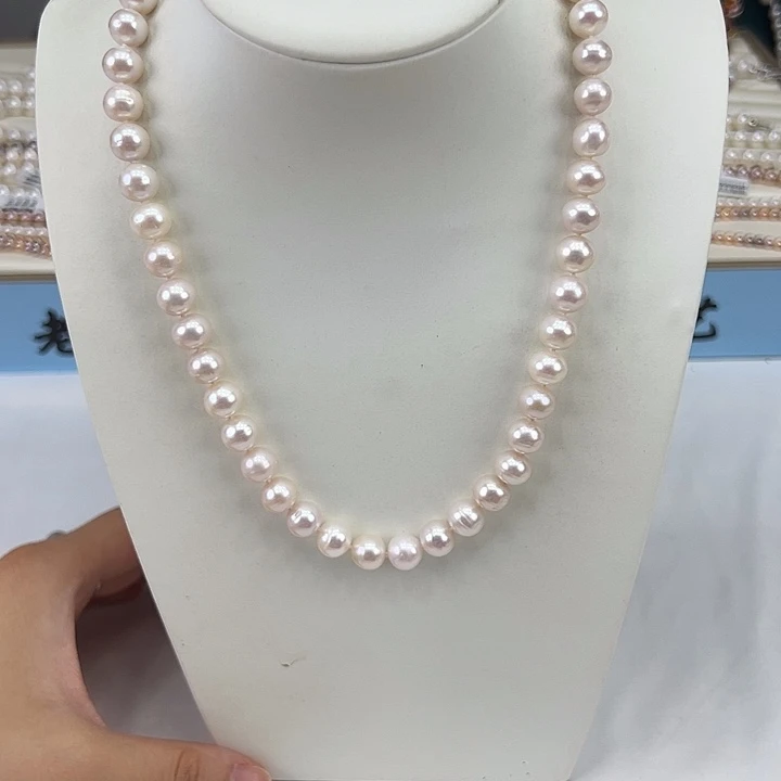 淡水珍珠银S925镶嵌颈饰➕9极光炫彩