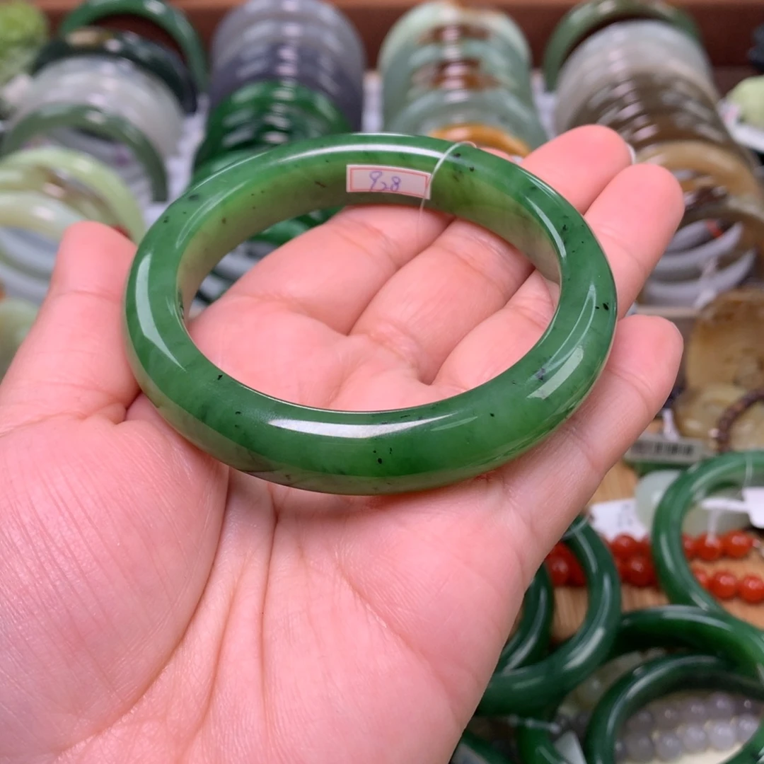 和田玉（碧玉）未镶嵌手镯59口径