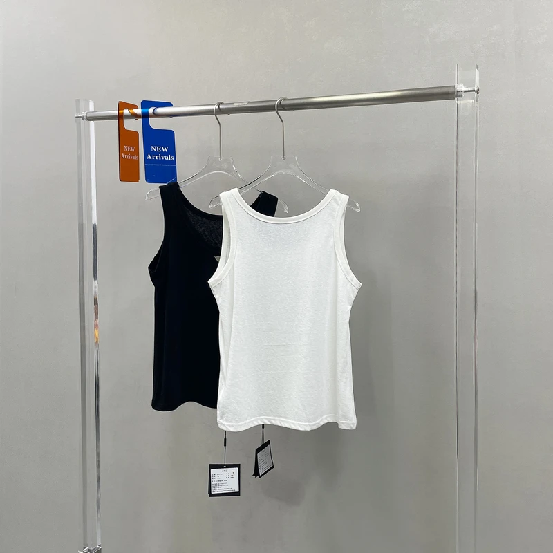 Aura mode欧货夏季款简约百搭修身背心女薄款无袖打底衫内搭90830