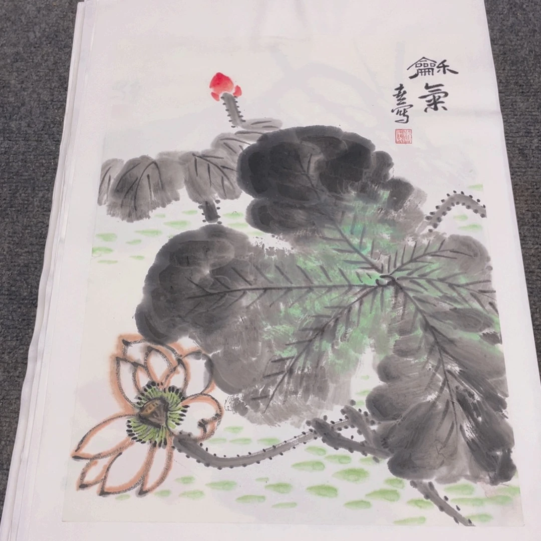 国画1.4平尺纯手绘国画作品