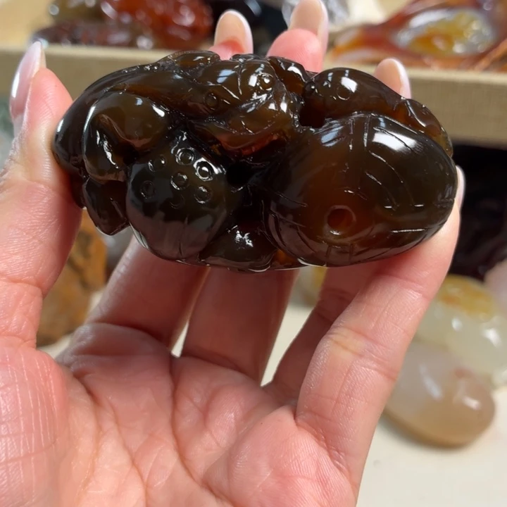 玛瑙/玉髓未镶嵌吊坠(不含链)