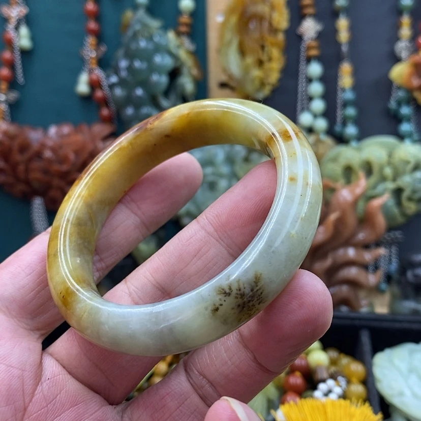【闪购商品】未镶嵌蛇纹石玉手镯54