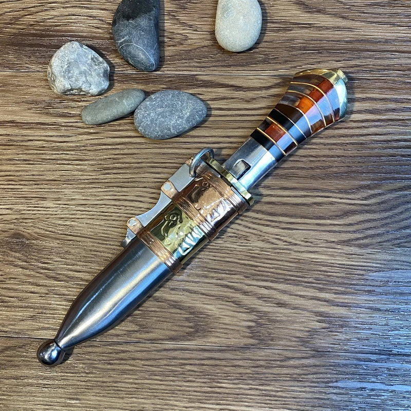 保安腰刀108甘沟刀手工户外水果小刀锋利家用削皮刀