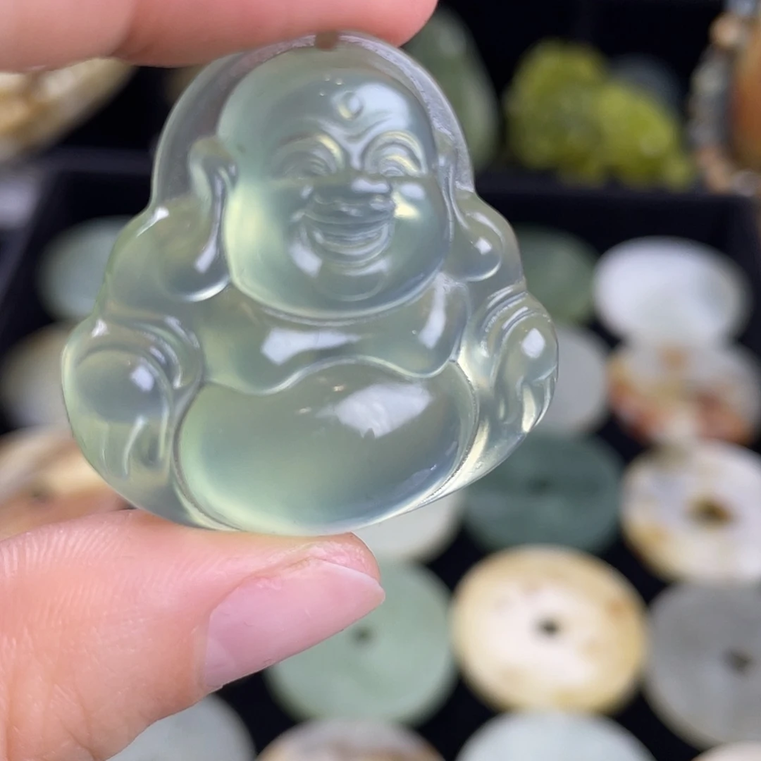 岫玉合金颈饰吊坠