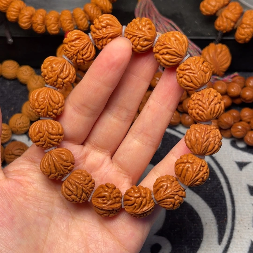 桃核手串龙纹桃核
