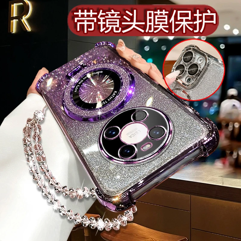 适用华为Mate40新款手机壳OCE-AN00女高级mate40e软壳M40防摔AN50