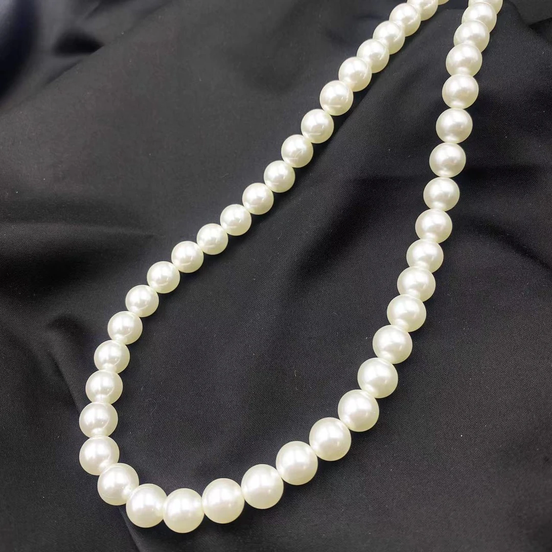 高档珠宝深海贵气白贝珠晚宴项链X519-X469-赠包装合金