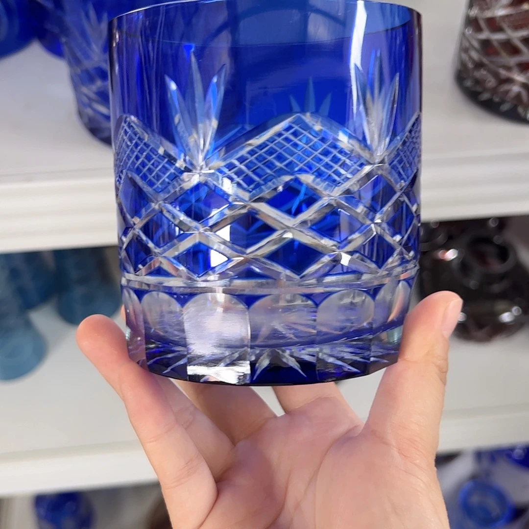 水晶玻璃平底款微瑕一个