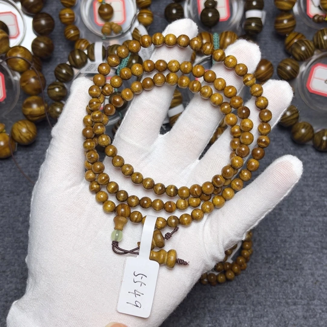 楠木（金丝楠）手串/手链红油底0.6/108水波315