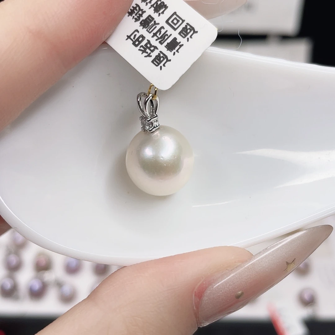 合金淡水珍珠吊坠(赠链)