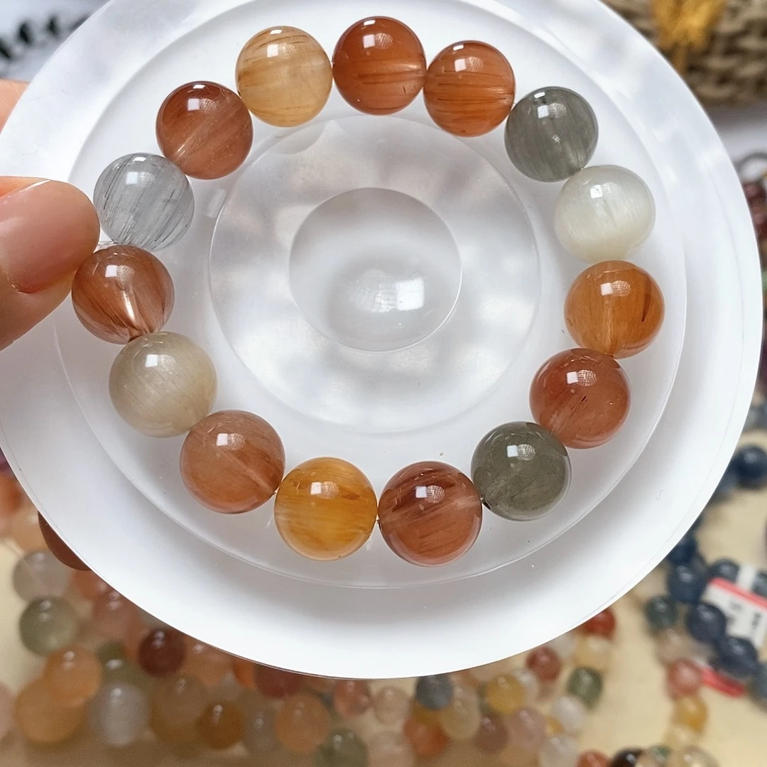 未镶嵌手链水晶兔毛